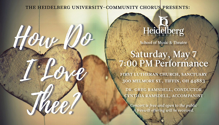 Heidelberg University-Community Chorus Concert Poster
