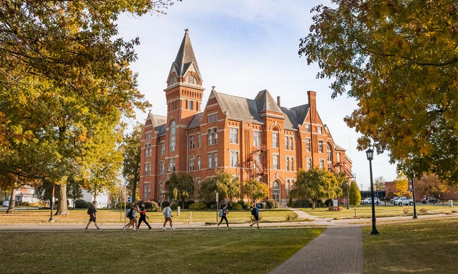 University Hall in the Fall