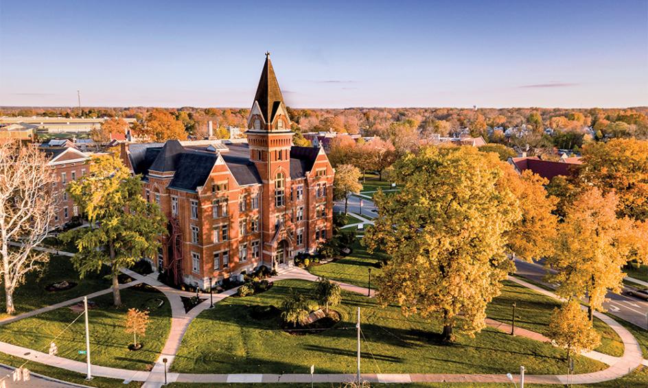Heidelberg University campus aerial photo
