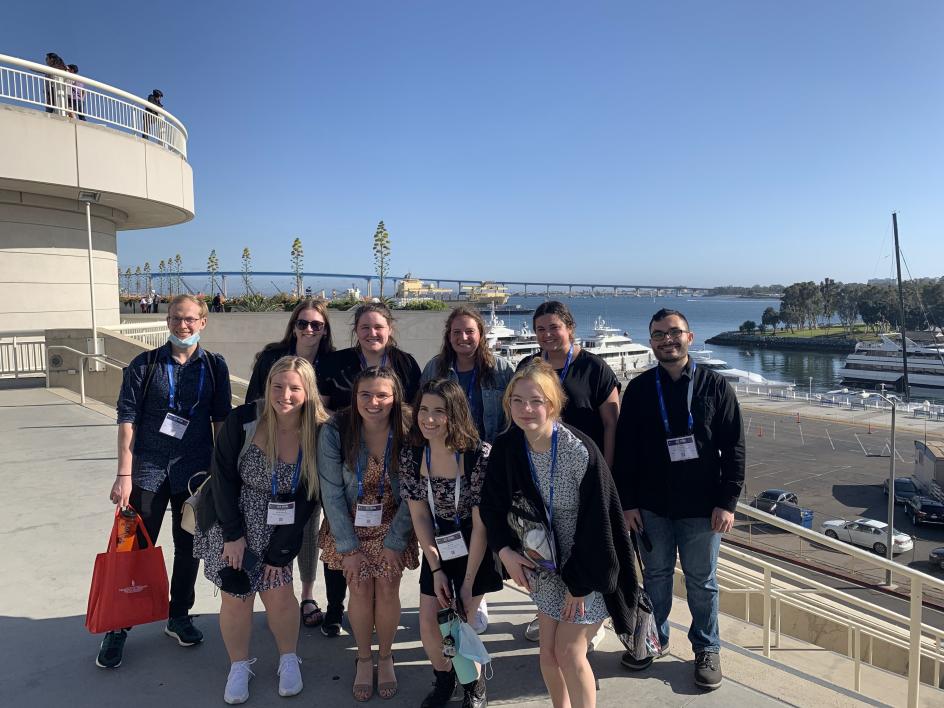 Heidelberg's Chem Club at the ACS spring conference in San Diego.