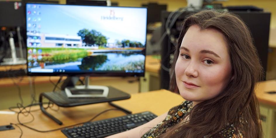 Computer Science major Chloe Duquette recently completed a Research Experience for Undergrads as a springboard for her planned career in data science.