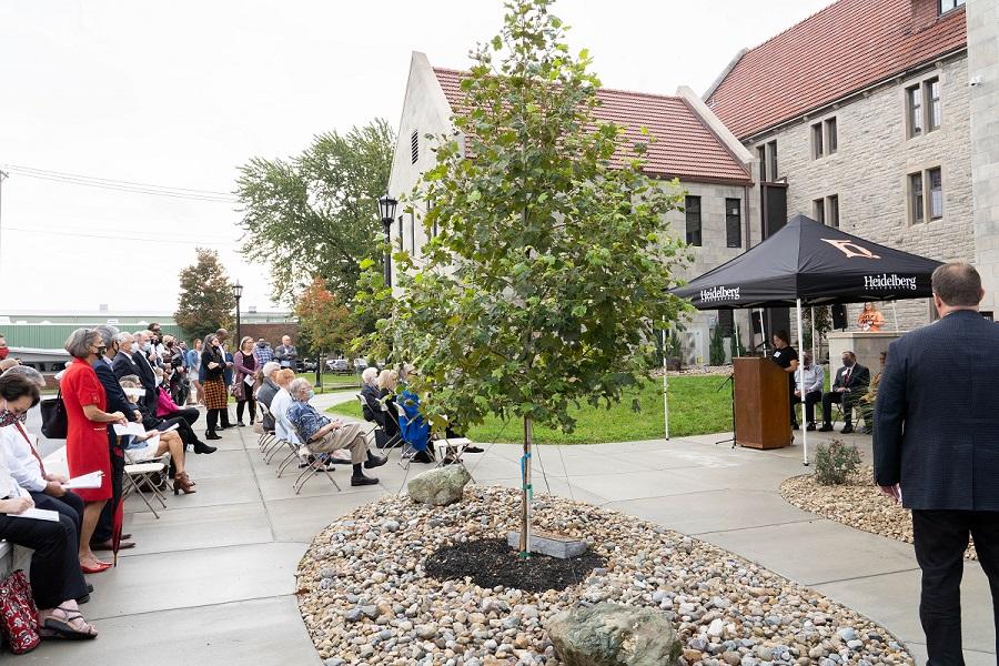 The newly restored and renovated France Residence Hall was dedicated Friday, Oct. 15