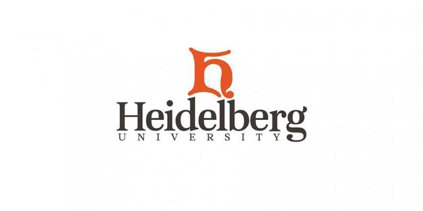 Heidelberg University logo, Orange H above "Heidelberg University" in black