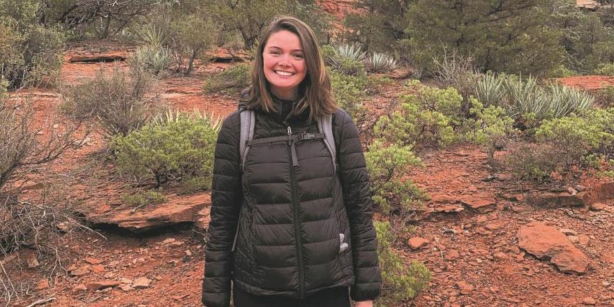 Jillian Goulet, '19, is balancing her job as a climate engagement specialist with grad school in Arizona.