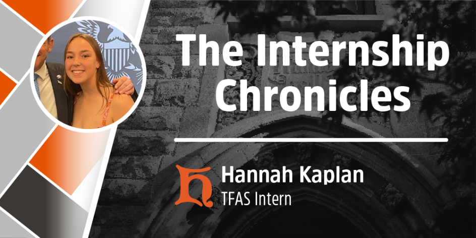 Internship Chronicles Hannah Kaplan