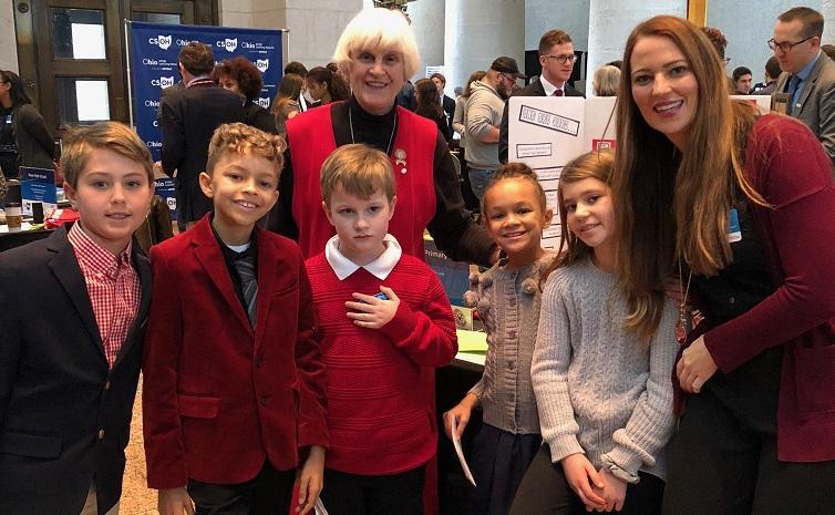 Group of students pictured with teacher