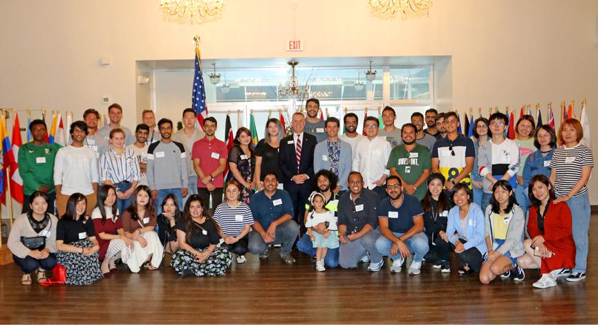 City, county welcome international students