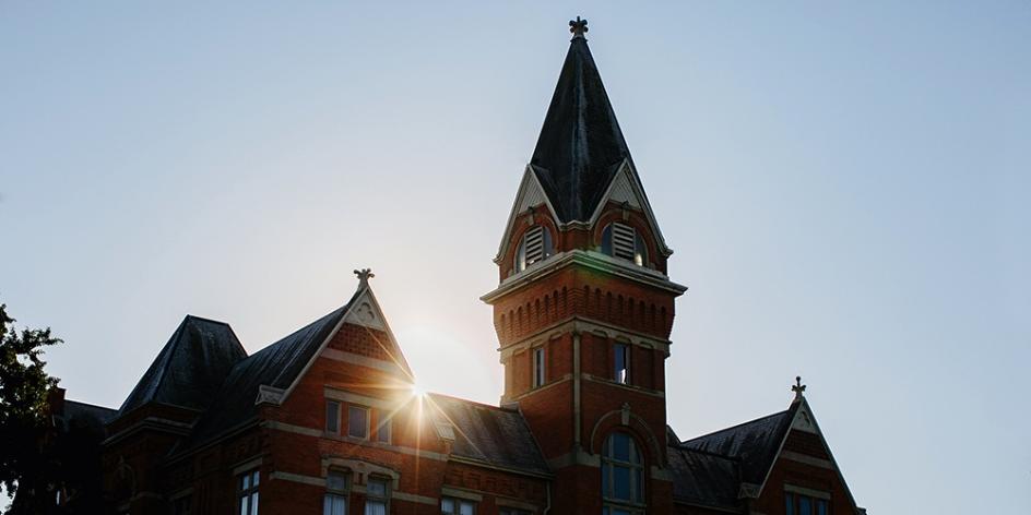 University Hall sunrise