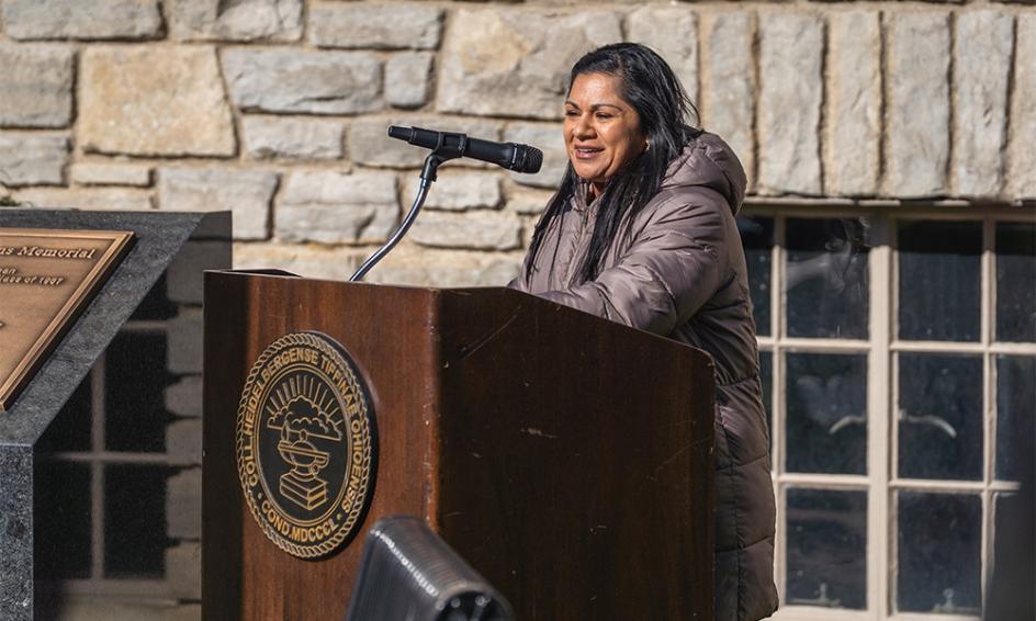 Victoria Black speaks on Veterans Day