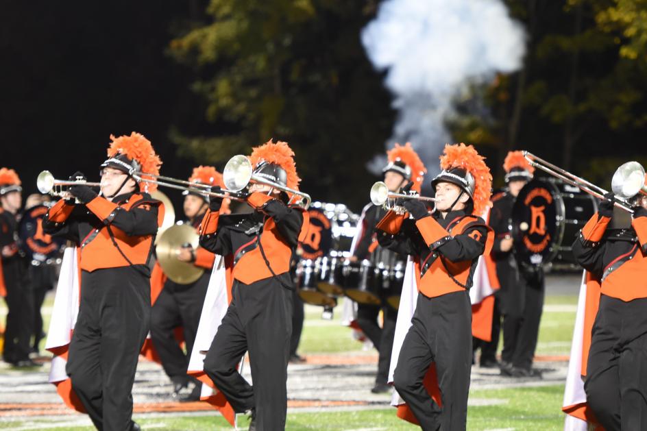 Seniors stick with Marching Band, Waters; investment pays off