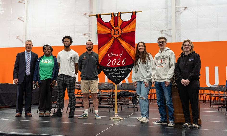 Class of '26 banner presentation