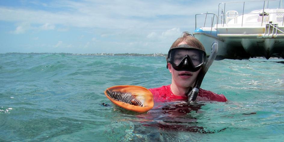 Students are in Belize for a spring break trip to study the barrier reef system there.