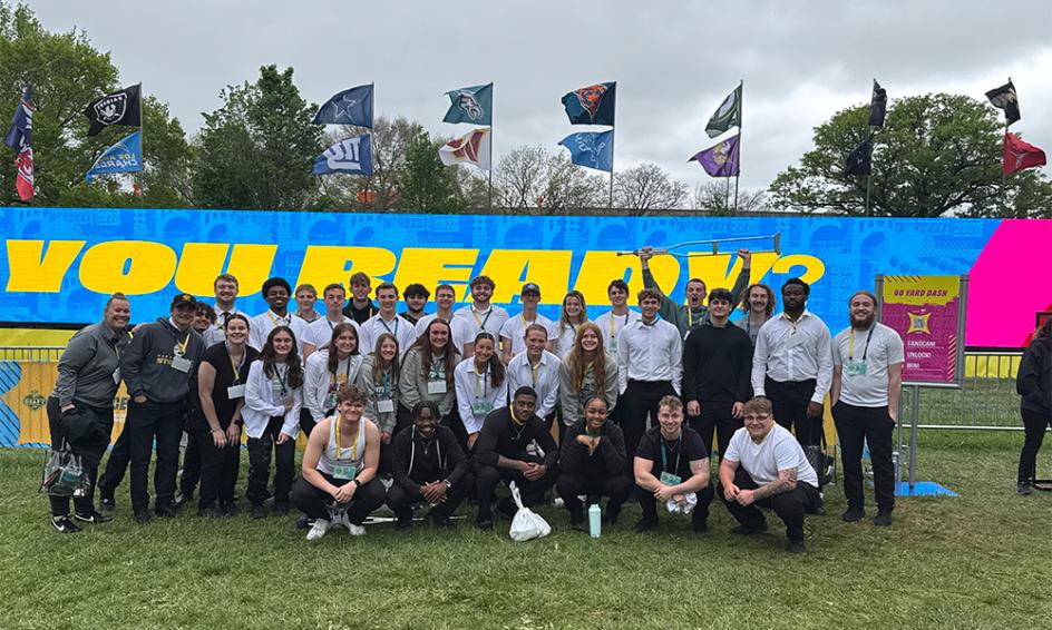 Heidelberg Students at the NFL Draft