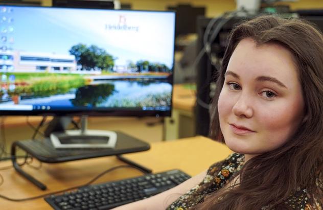 Computer Science major Chloe Duquette recently completed a Research Experience for Undergrads as a springboard for her planned career in data science.