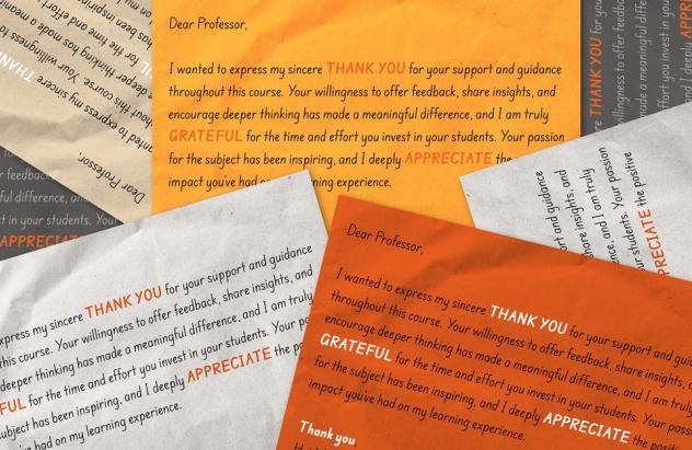 Gratitude letter illustration