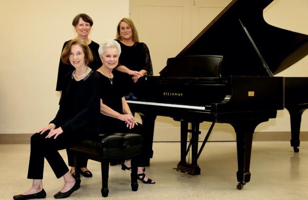 Piano-Stachio, comprised of Dr. Vicki Ohl, Char Pope, Sally McDonald and Mimi Lange Johnston