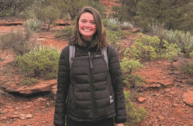 Jillian Goulet, '19, is balancing her job as a climate engagement specialist with grad school in Arizona.