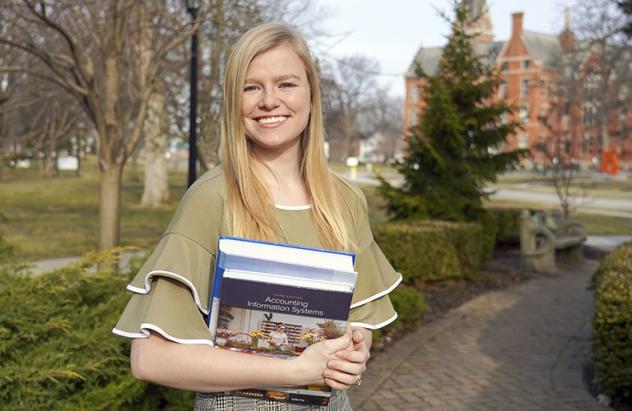 Kaitlyn Ferrario is the recipient of the Berg-Falcon Accounting Scholarship