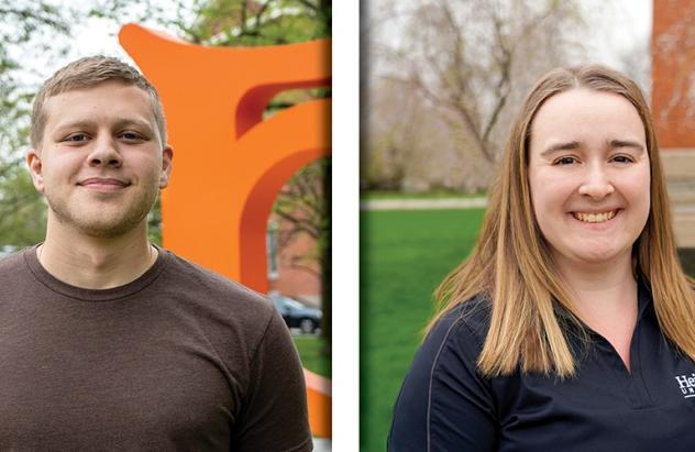 First MAT grads Levi Myers and Lauren Shaw
