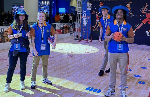 Sport Management volunteers at WBB Final 4