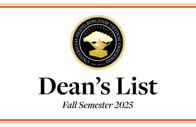Heidelberg University Deans List Fall 2025
