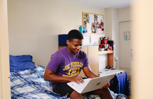 Student in Dorm Room