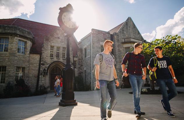 Students on campus