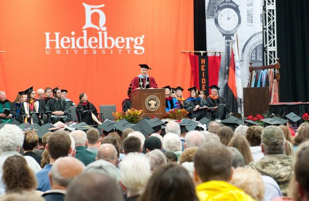 The president at commencement