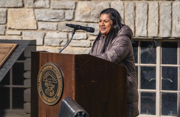 Victoria Black speaks on Veterans Day