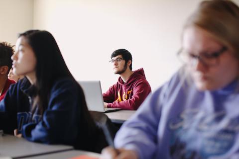 students in class