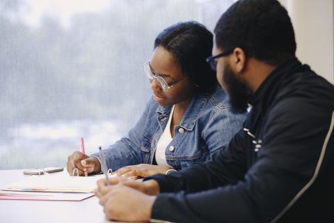 students in class